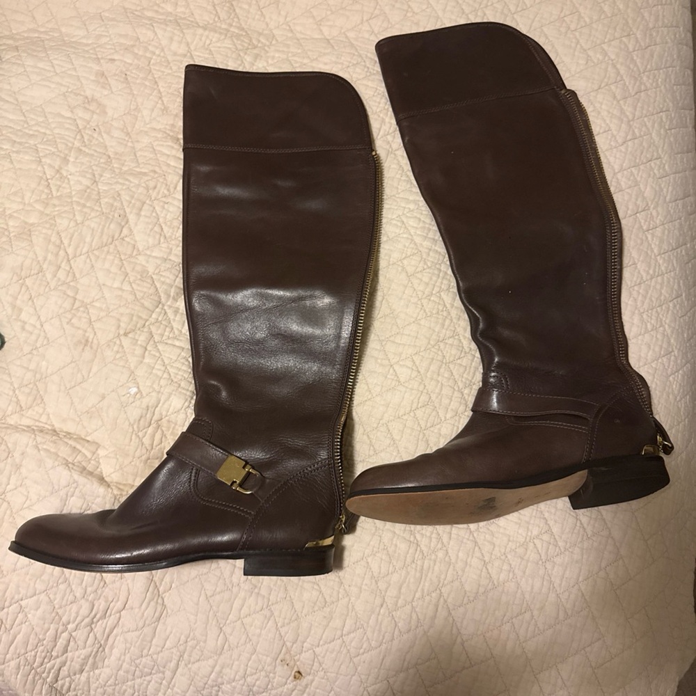Coach Brown Over the Knee Boots